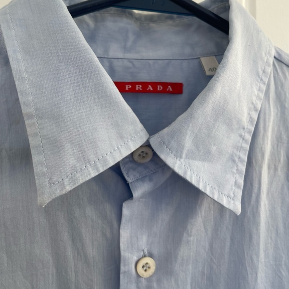 100% authentic Prada Men's/Women's Light Blue Shirt unisex
